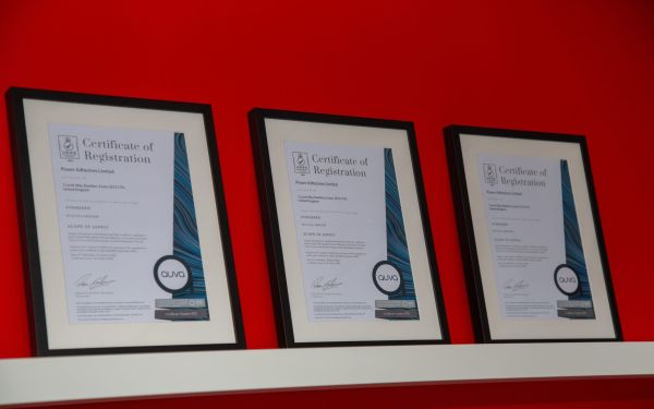 Power Adhesives achieves additional ISO certifications