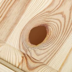 Large knot filled with Knottec filling compound